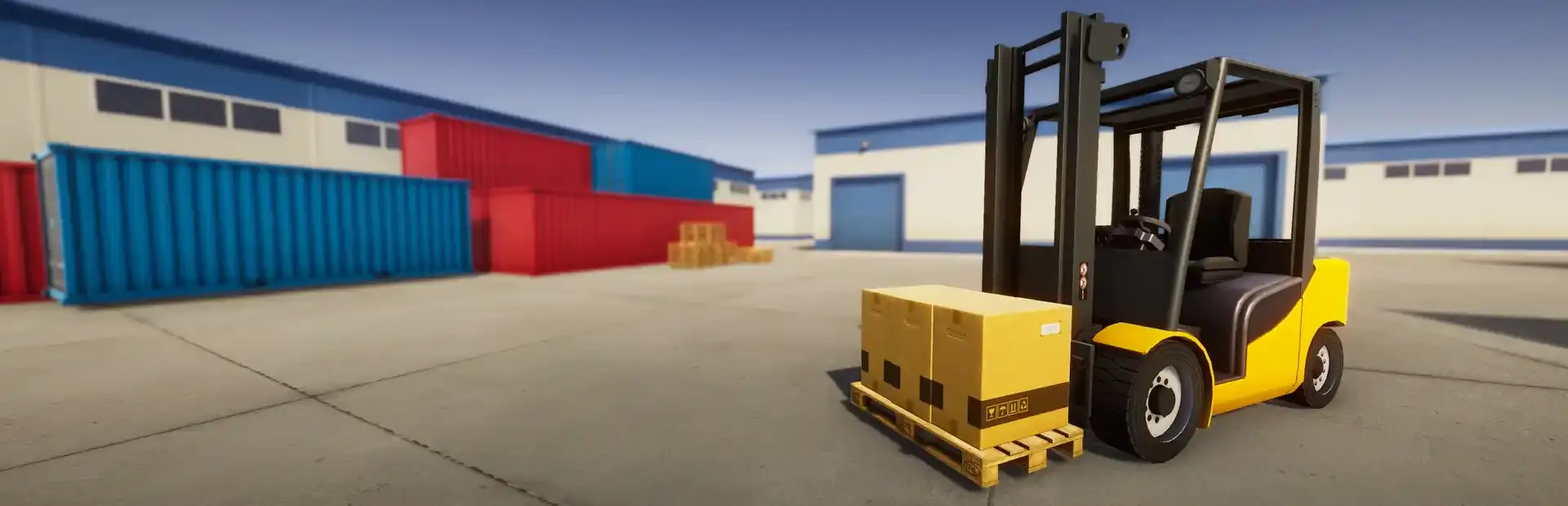 Forklift Simulator 2023 background