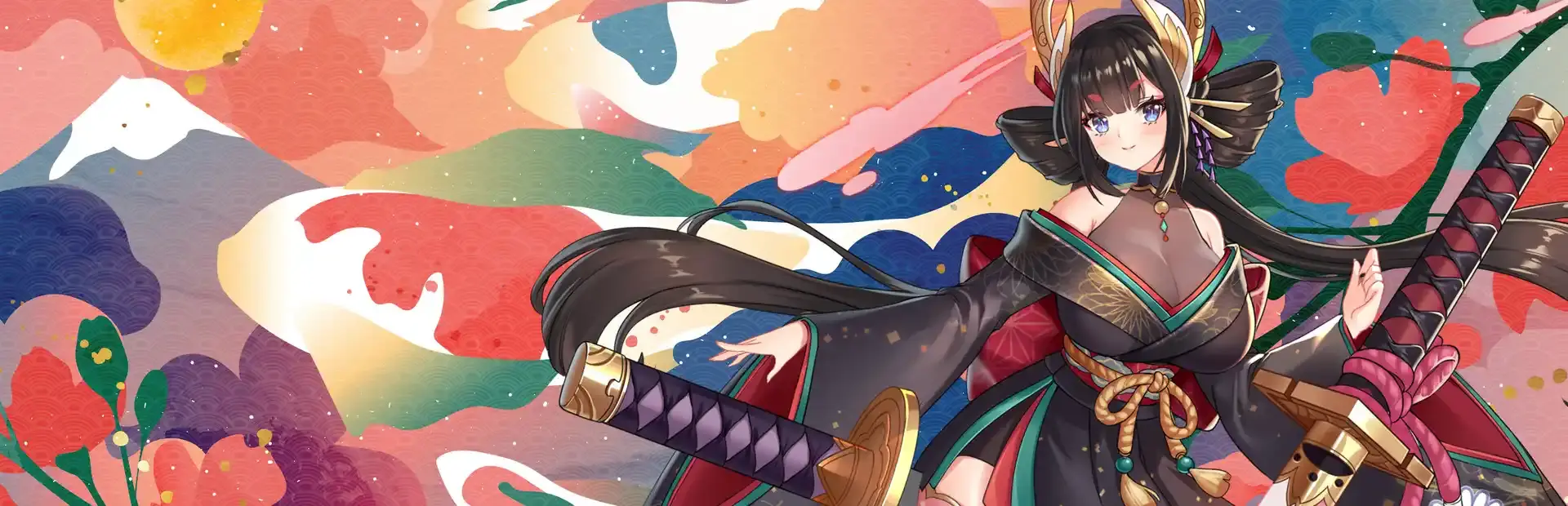Yokai Art: Night Parade of One Hundred Demons background
