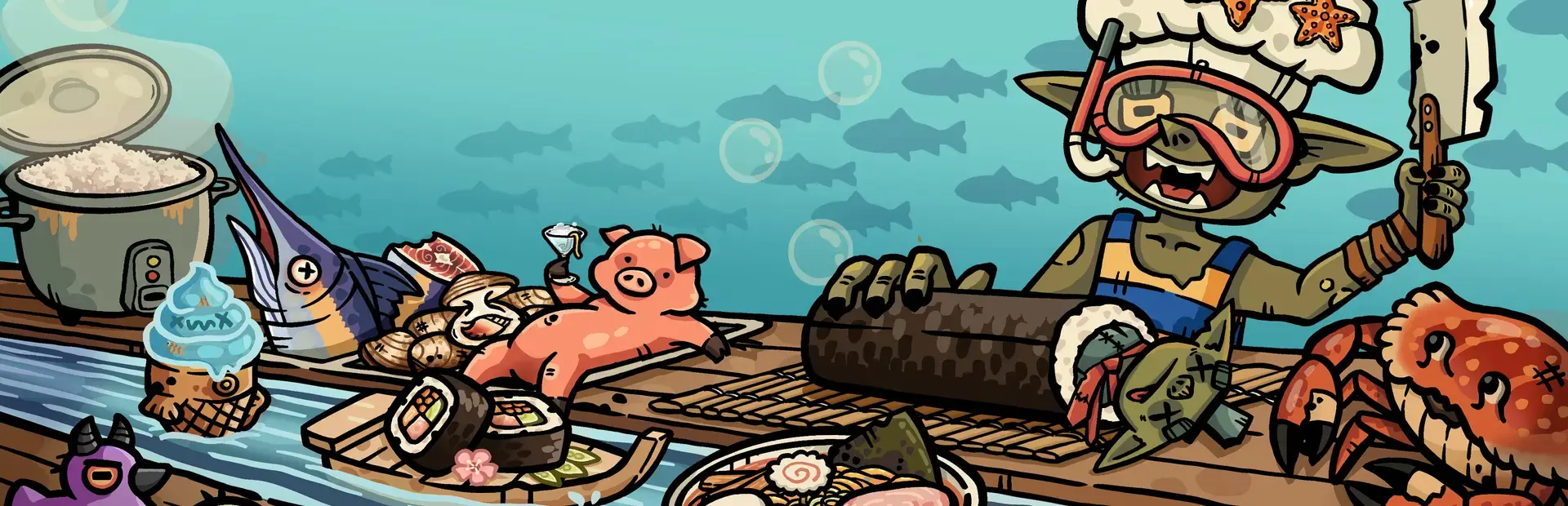 Goblin Sushi background