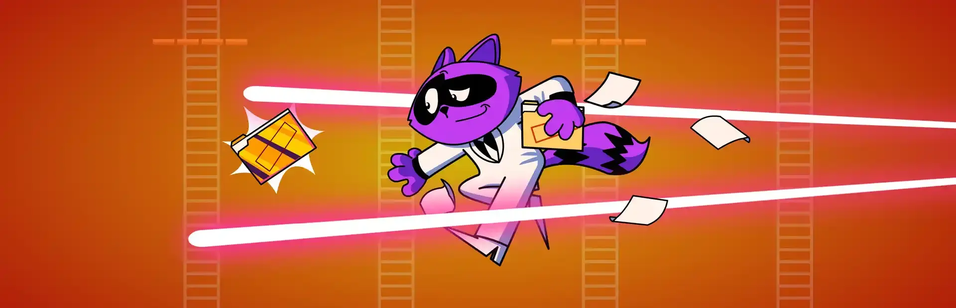 Super Spy Raccoon background