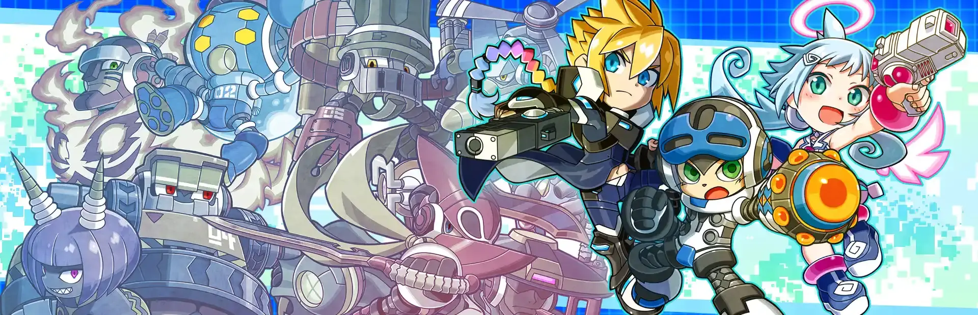 Mighty Gunvolt Burst background