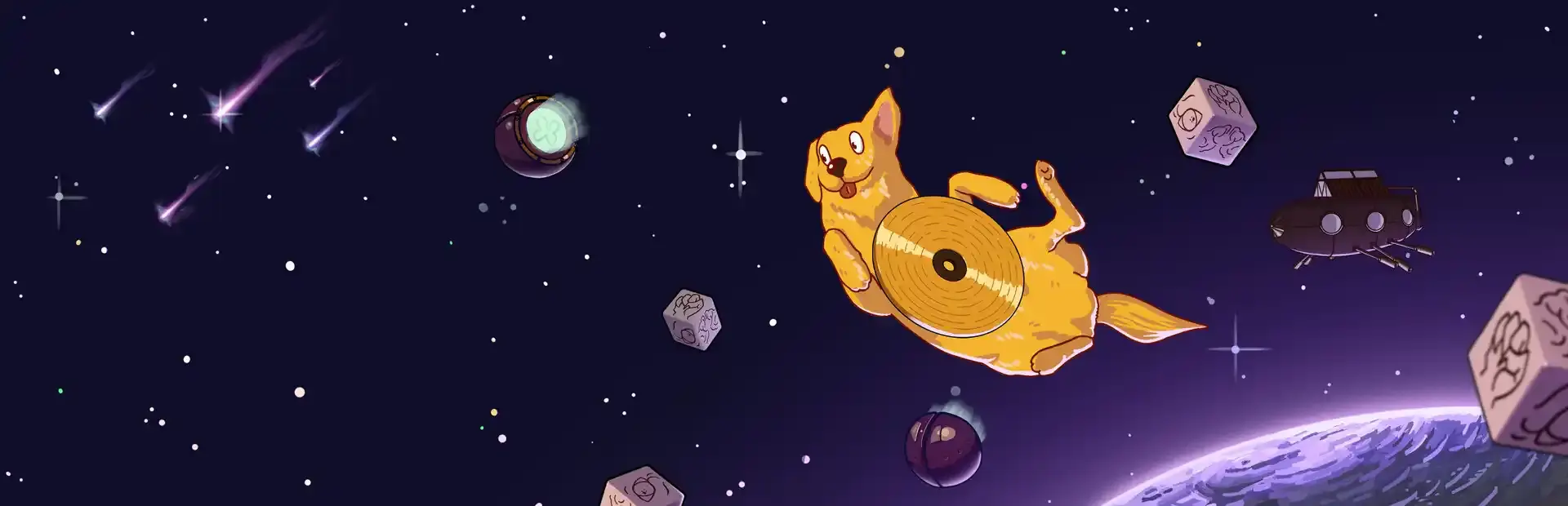 Golden Record Retriever background