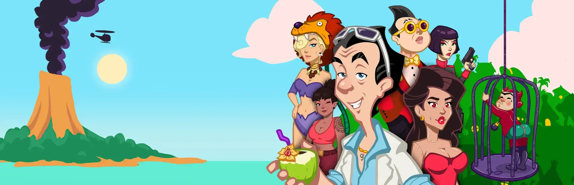 Leisure Suit Larry: Wet Dreams Dry Twice background