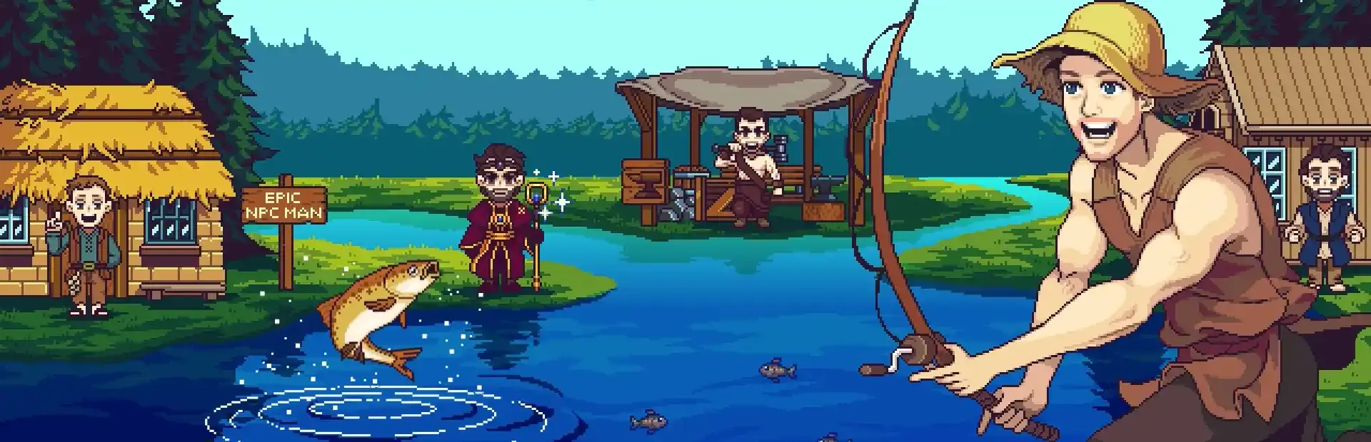 Nice Day for Fishing background