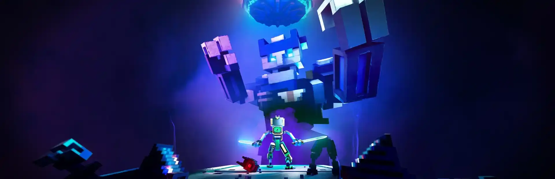 Clone Drone in the Hyperdome background