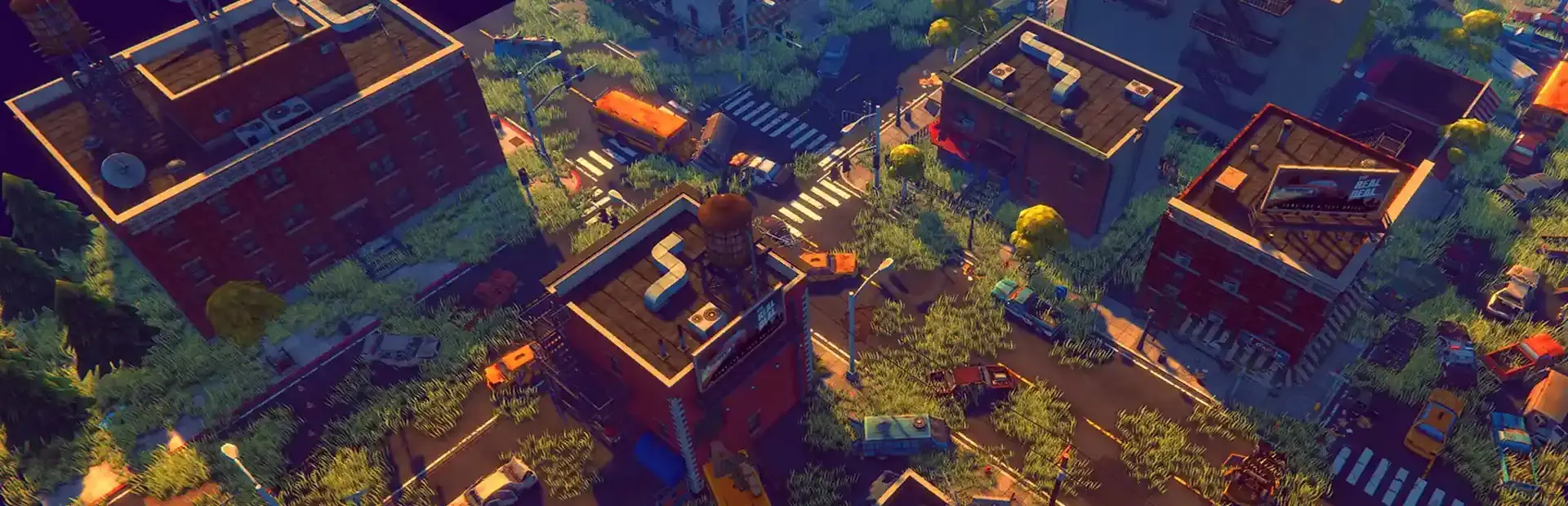 Hidden Post-Apocalyptic Top-Down 3D background