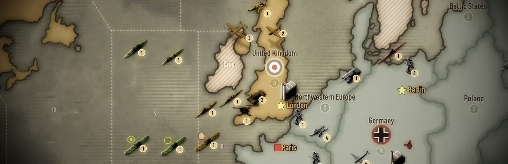 Axis & Allies 1942 Online background